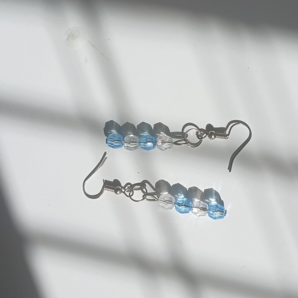 Matching Blue Earrings and Bracelet - Picture 3 of 3